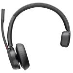 HP Poly Voyager 4310 Mono Bluetooth On-Ear Headset with Stand - Teams Certified BT700-C / 2-Mics Noise Cancellation / Busy Light / Up to 50m Distance / Up to 24-Hour Talk-Time