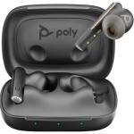 HP Poly Voyager Free 60 Bluetooth True Wireless In-Ear Active Noise Cancelling Earbuds- UC Certified - Black - BT700-C / 6-Mics Noise Cancellation / ANC / Touch Control / Up to 20m Distance / Up to 16-Hour Talk-Time