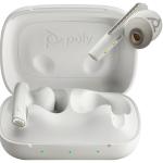 HP Poly Voyager Free 60 Bluetooth True Wireless In-Ear Active Noise Cancelling Earbuds- Teams Certified - White - BT700-A / 6-Mics Noise Cancellation / ANC / Touch Control / Up to 20m Distance / Up to 16-Hour Talk-Time