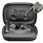 HP Poly Voyager Free 60 Bluetooth True Wireless In-Ear Active Noise Cancelling Earbuds - Teams Certified - Black- BT700-A / 6-Mics Noise Cancellation / ANC / Touch Control / Up to 20m Distance / Up to 16-Hour Talk-Time