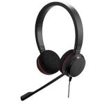 Jabra Evolve 20 SE USB-C Wired On-Ear Headset with In-Line Controls - Teams Certified Plug and play / Busy Light / Mic Noise Cancellation