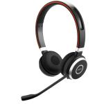 Jabra Evolve 65 SE Bluetooth On-Ear Headset - Teams Certified USB-A / Busy Light / Up to 30m Distance / Up to 10-Hour Talk-Time