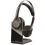 Poly Voyager Focus UC B825 Stereo Bluetooth Headset - Active Noise Cancelling - 30m Range - 10 Hours Talking Battery Life - USB-C