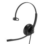 Yealink UH34 USB Wired On-Ear Headset, Mono - Teams Certified Headset 1-Mic Noise Cancellation / In-Line Controls