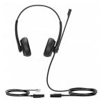 Yealink YHS34 Dual QD/RJ9 Wired On-Ear Headset Wideband Headset for Yealink IP Phone