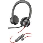 Poly 214409-01 Blackwire 8225 On-Ear Stereo Headset (USB Type-C, Microsoft Teams)