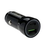 Jackson PTUSB54CIG JACKSON 5.4A Dual Port In-Car Phone Charger with 1x USB-A & 1x USB-C Ports.FastCharge 2 Devices Simultaneously. Compact Design. Black Colour.