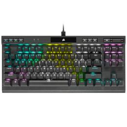 Corsair K70 RGB TKL Champion Series Optical-Mechanical Gaming Keyboard - Black Backlit RGB LED - CORSAIR OPX RAPIDFIRE - PBT Keycaps