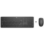 HP 1Y4D0AA 235 Wireless Keyboard & Mouse Combo - Black Right-handed - 1600 dpi - USB - 2.4 GHz