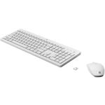 HP 3L1F0AA 230 Wireless Keyboard & Mouse Combo - White