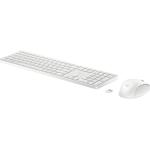 HP 4R016AA 650 Wireless Keyboard & Mouse Combo - White