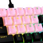 HyperX 519U0AA Rubber Keycaps Gaming Accessory Kit - Pink 19 Keys - English (US) Layout