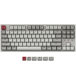 Keychron C1 80% TKL Wired Mechanical Keyboard - Retro Colour Keychron Mechanical Brown Switches - 87 Key - Normal Profile