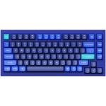 Keychron Q1-J3 Q1 75% Wired Mechanical Keyboard - Navy Blue Gateron G Pro Mechanical Brown Switches - 84 Key - Normal Profile - QMK - Full Assembled - Hot-Swappable