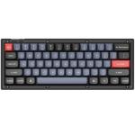 Keychron V4 ANSI 60% Layout 61 Key Frosted Black Full Assembled Hot-Swap Mechanical Wired Normal Profile QMK Custom Keyboard - Keychron K Pro Brown Switch - RGB Backlight