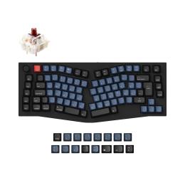 Keychron Q10 Alice 75%+ Wired Mechanical Keyboard - Black Gateron G Pro Brown Switches - 89 Key - Full Assembled - Knob - QMK - RGB Hot-Swap