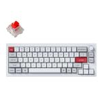 Keychron Q2 Pro 65% Wireless Mechanical Keyboard - Shell White Keychron K Pro Red Switches - 68 Key - Knob - RGB - Hot-Swap - Full Aluminium - QMK