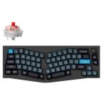 Keychron Q8 Pro M1 Wireless Mechanical Keyboards Swappable RGB Backlight Red Switch Knob Version -Black