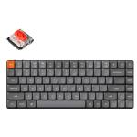 Keychron K3 Max 75% Low Profile Mechanical Wireless Keyboard -  RGB Backlight Gateron Mechanical Low Profile Red Switches - 84 Key - Full Assembled  - 2.4GHz / Bluetooth - QMK