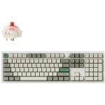 Keychron Q6M-P1 Q6 Max 100% QMK/VIA Fully Assembled Shell White - Gateron Jupiter Red- Wireless Custom Mechanical Keyboard