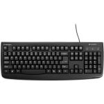 Kensington Pro Fit 64407 Keyboard - Black Washable - Cable Connectivity - USB Interface