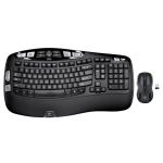 Logitech MK550 Wireless Desktop Ergonomic Wave keyboard and Mouse Combo with Unifying Receiver