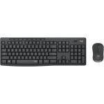 Logitech MK295 Silent Wireless Keyboard Mouse Combo - Black