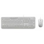 Microsoft 600 Desktop Keyboard & Mouse Combo USB Wired - Optical Mouse WHITE