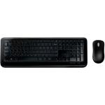 Microsoft 850 Wireless Desktop Keyboard & Mouse Combo - Black USB 2.0 Wireless Optical - 1000 dpi - 3 Button - Scroll Wheel - QWERTY - Symmetrical