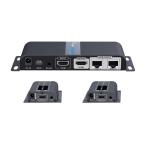 LENKENG LKV712PRO 1 in 2 Out HDMI Extender. 1 HDMI in to 2 RJ45 out. 2 Receivers Included. Supports 1080 at 60Hz