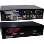 Rextron KAAG112 BK 1-2 Automatic VGA/ USB KVM Switch   Black Colour. Share 1 USB Keyboard /Mouse & V