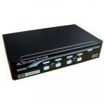 Rextron DAG14 BK 1-4 Automatic DVI / USB KVM Switch - Black - Share 1 USB Keyboard, Mouse & DVI-D with 4 CPUs