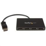 StarTech.com MSTDP124DP 4-Port Multi Monitor Adapter DisplayPort 1.2 MST Hub - 4x 1080p - DisplayPort Video Splitter for Extended Desktop Mode on Windows PCs Only - DP to Quad DP Monitors