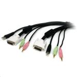 StarTech USBDVI4N1A6 4-in-1 USB DVI KVM Cable with Audio - 1.5m