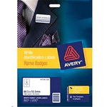 AVERY LABEL FABRIC BADGE 80 PACK