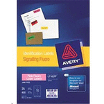 AVERY LABEL PINK L7162-25FP 99.1X34 25 PACK