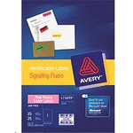 AVERY LABEL L7167-25FP PINK FLUORO 199.6 X 289.1 PACK 25