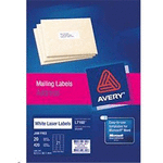 AVERY LASER LABEL L7160-20 20 SHEETS