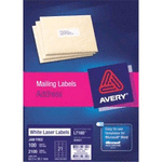 AVERY LABEL CLEAR L7560-25 PK 63.5X38.1MM