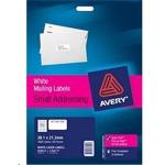 AVERY WHITE LABEL L7651 25 SHEETS