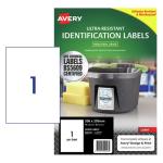 AVERY Ultra Resistant ID Label L7917 White Laser 210x297mm 1up 10 Sheets