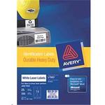 AVERY HD VINYL 99.1X38.1MM 25 SHEETS