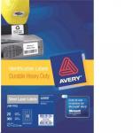 AVERY Silver Heavy Duty Labels 45.7 x 21.2mm - Extra Strong Permanent - Laser