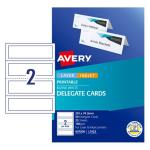 AVERY DELEGATE CARDS L7423-25 210X69 25 SHEETS