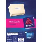 AVERY L7156-100 Addressing Labels 58 x 17.8mm - 100 Sheets