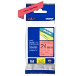 Brother TZEFX451 Flexi ID tape Black on Red 24mm x 8m - 24 mm Width - Rectangle - Polyester, Stainless Steel, Acrylic, Glass - Flexible