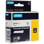 Dymo 1734523 Rhino 24mm White Perm Poly