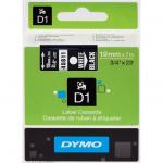 Dymo S0720910  TAPE D1 19MMX7M WHT/BLK