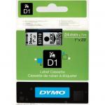 Dymo S0720920  TAPE D1 24MMX7M BLK/CLR