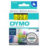 Dymo S0720980  TAPE D1 24MMX7M BLK/YEL